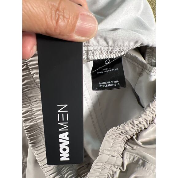 NWT Nova Men Relaxed Flare 8 Pockets Cargo Pants, Gray, Size: Large - Picture 9 of 11